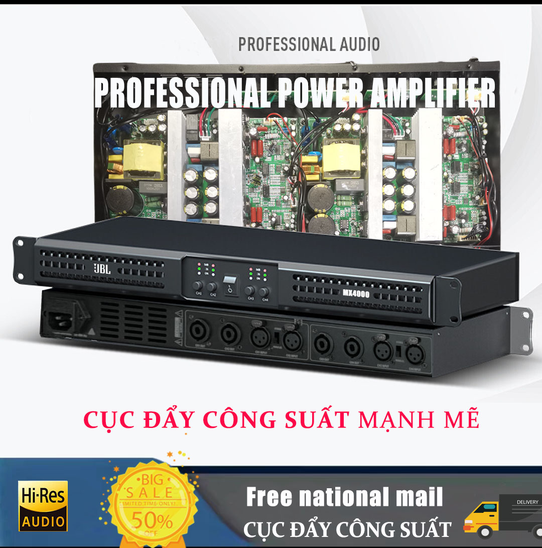 Bộ khuếch đại âm thanh cục đẩy công suất lớn 4000 2000 1000w mỗi kênh dùng cho gia đình,phòng hát,sự kiện,