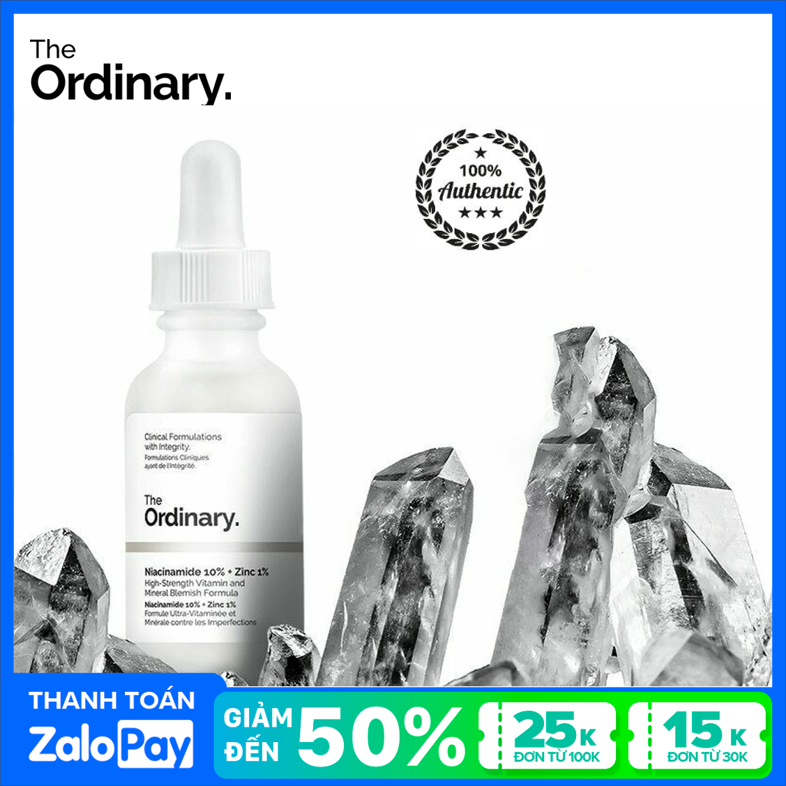 [HCM]SERUM DƯỠNG THÂM DO MỤN THE ORDINARY NIACINAMIDE 10% + ZINC 1 % 30ml