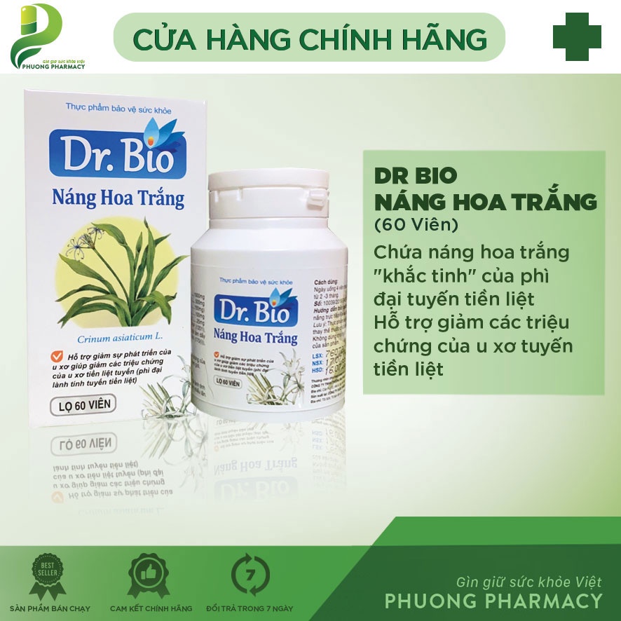 Dr Bio Náng Hoa Trắng cải thiện chức năng tuyến tiền liệt P186