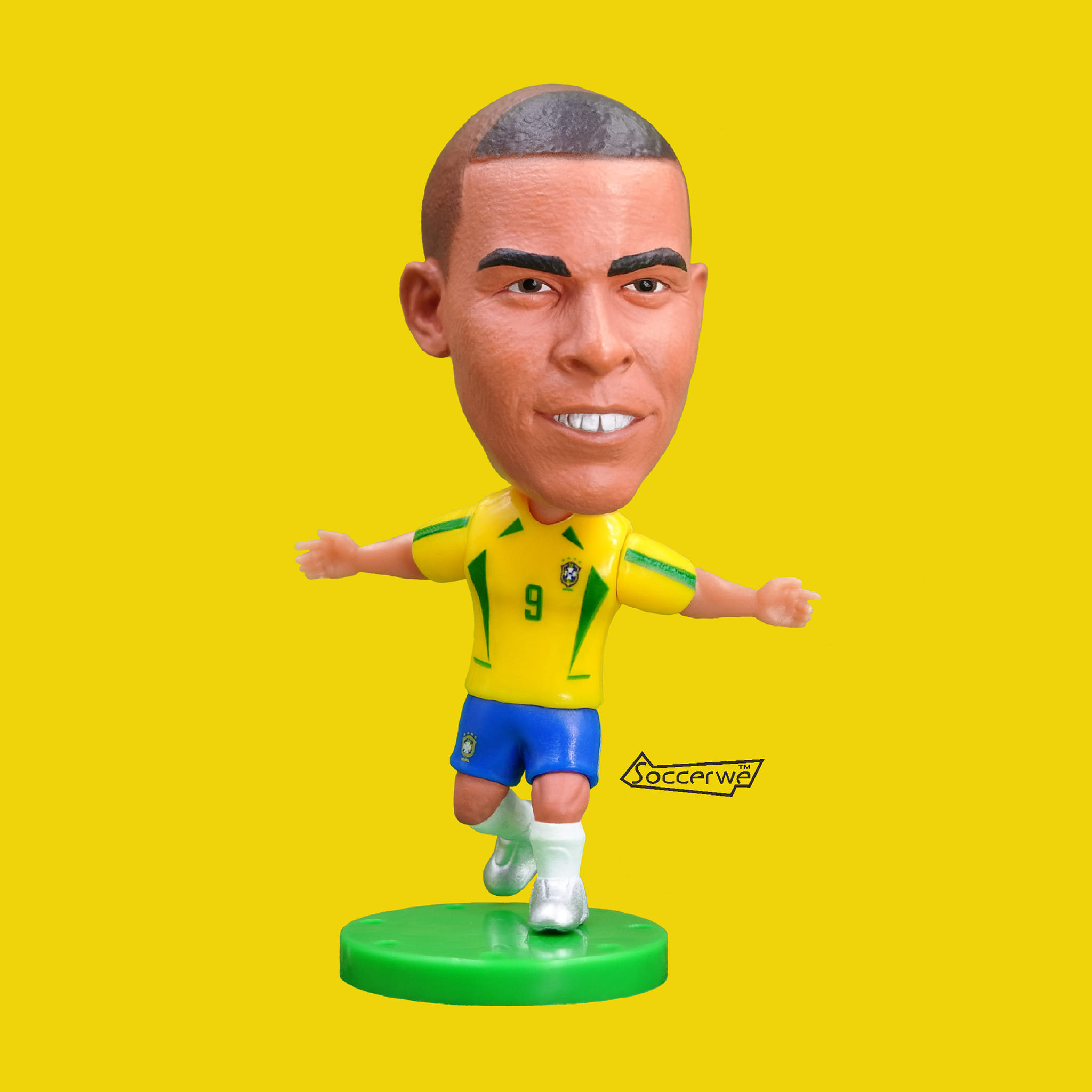 Tượng cầu thủ bóng đá Ronaldo de lima DTQG Brazil Worldcup