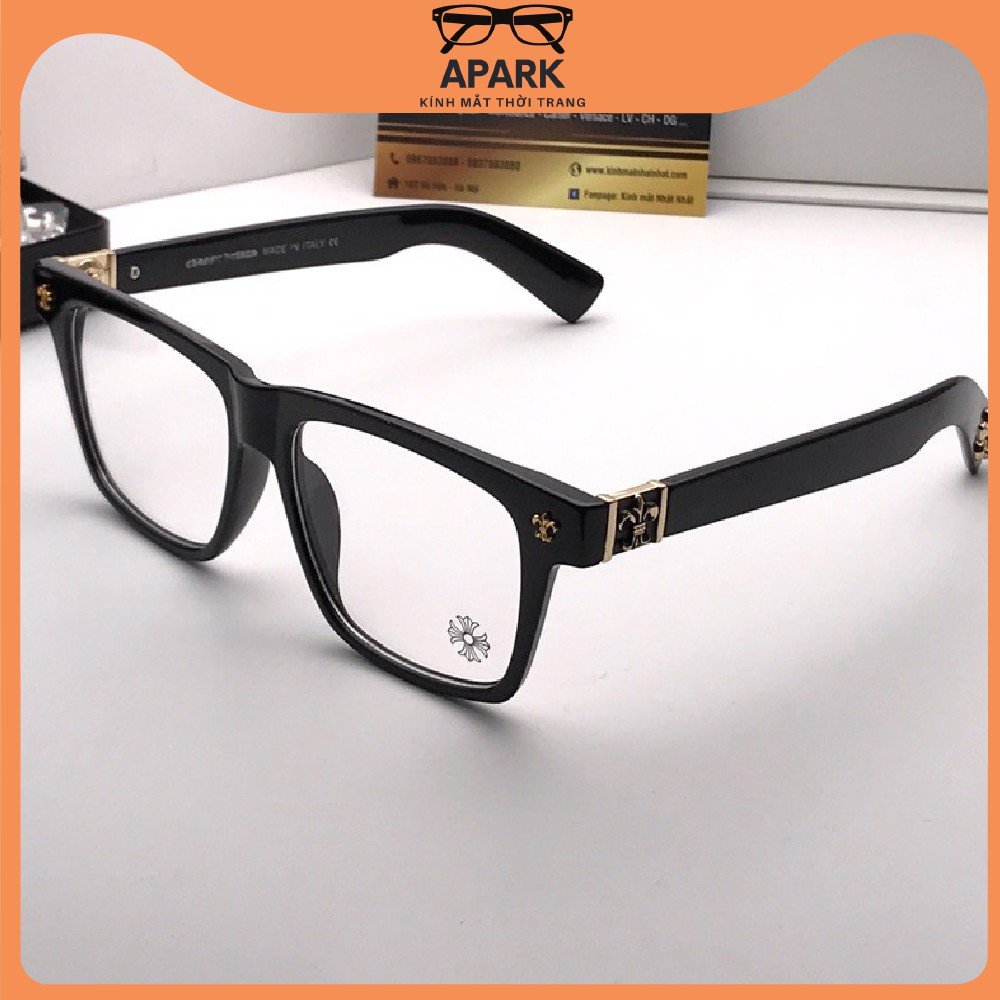Gọng kính cận nam nữ Chrome hearts - thiết kế kính mắt vuông full box hot traed 2021 APARK AP37