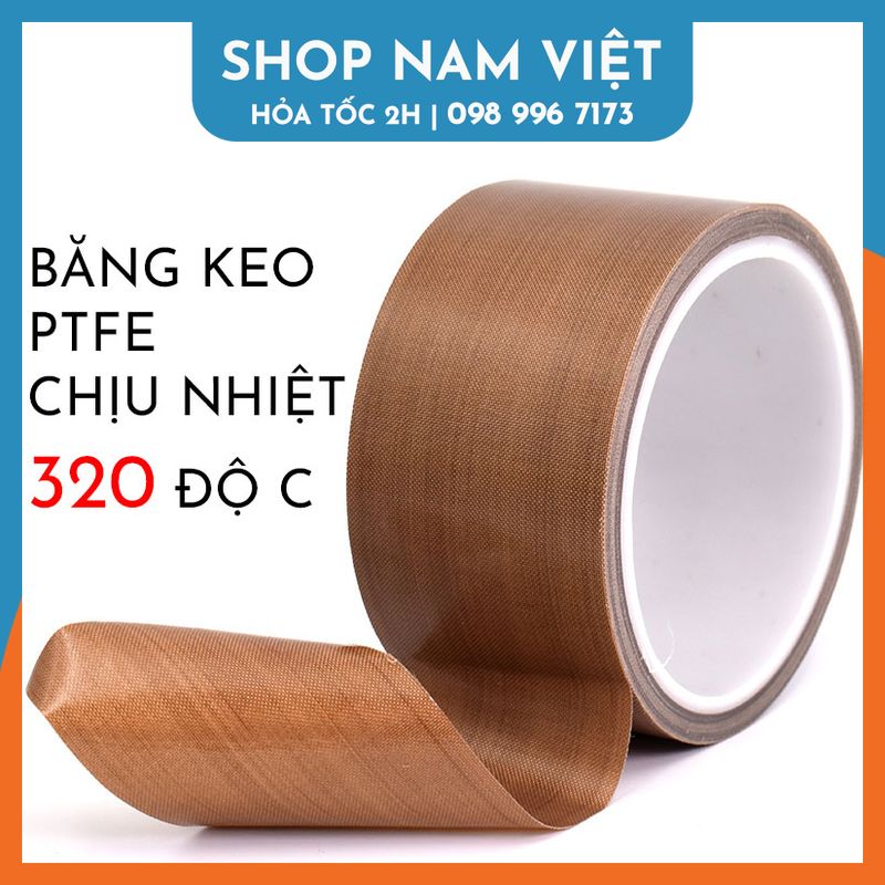 Băng keo teflon ptfe chịu nhiệt cao, chống dính, chống hóa chất