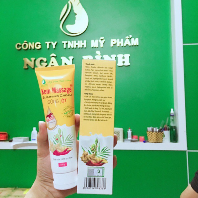 Kem Tan Mỡ Hiệu Quả - Hàng Chính Hãng. Cao Cấp Kem Massge Tan Mỡ Bụng Gừng, Ớt Ngân Bình, Kem Massage Giảm Mỡ Toàn Thân - Tặng 1 Thước Dây, Sản Phẩm Đông Y, An Toàn, Dễ Sử Dụng.