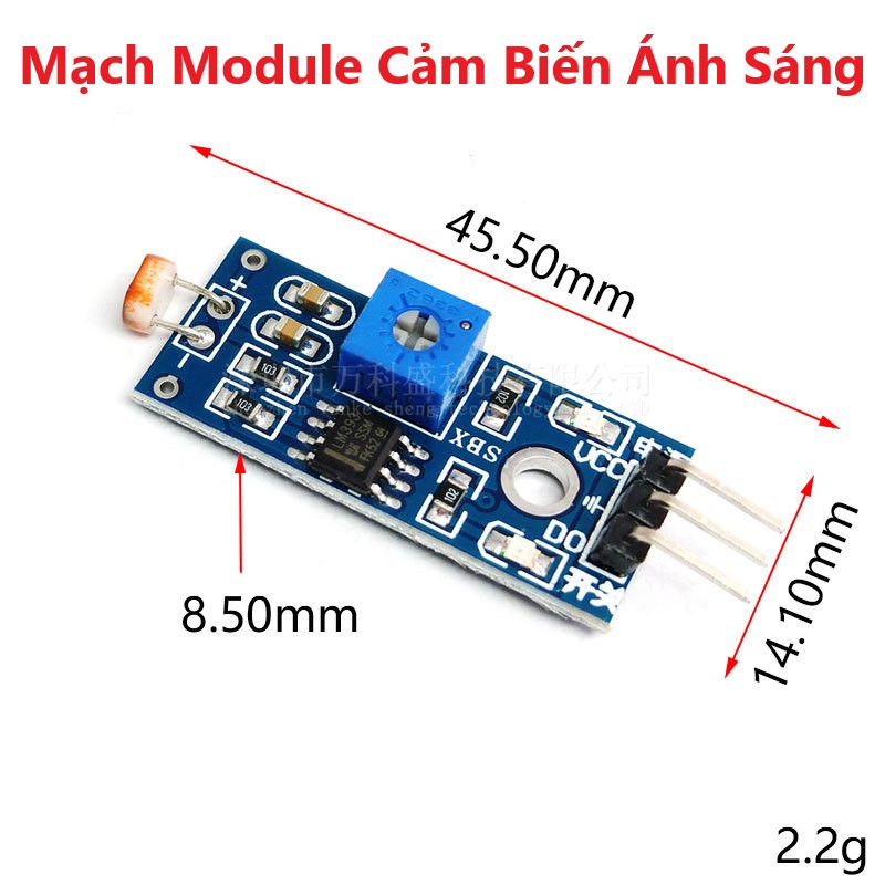 Mạch Module Cảm Biến Ánh Sáng, quang trở
