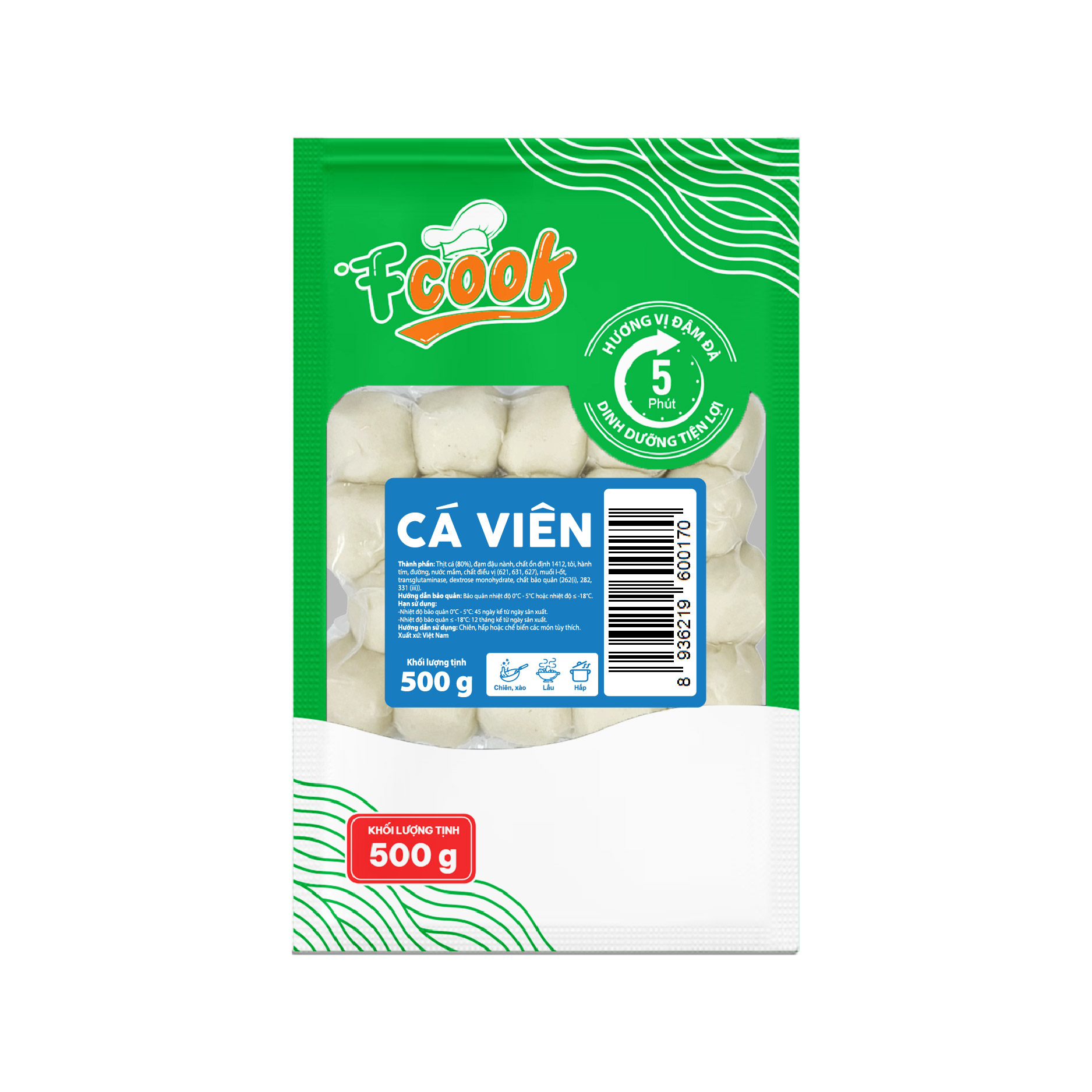 Cá viên chiên Cty Hoa Doanh 500gr (hoả tốc tphcm)