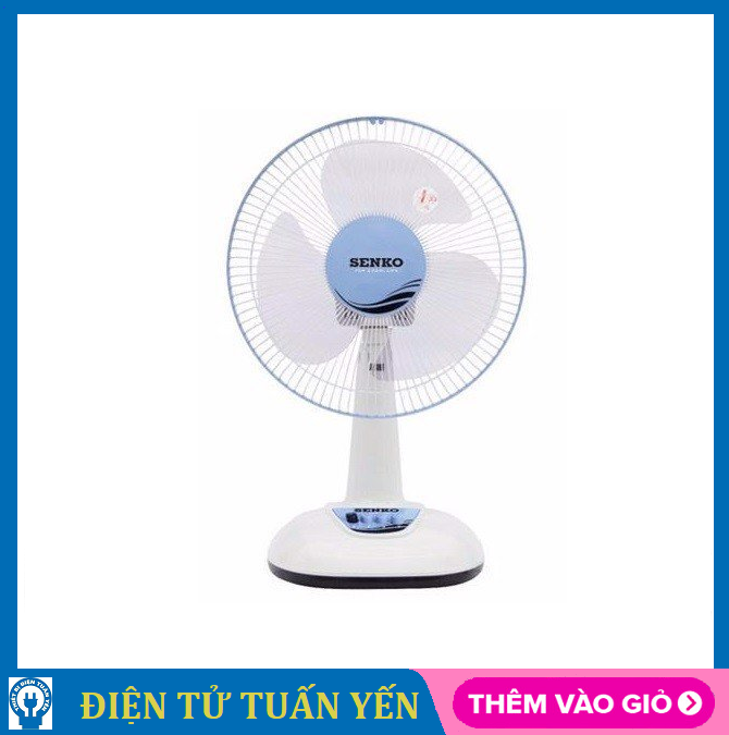 Quạt bàn Senko B1216 công suất 40W - 3 chế độ gió - Hàng chính hãng