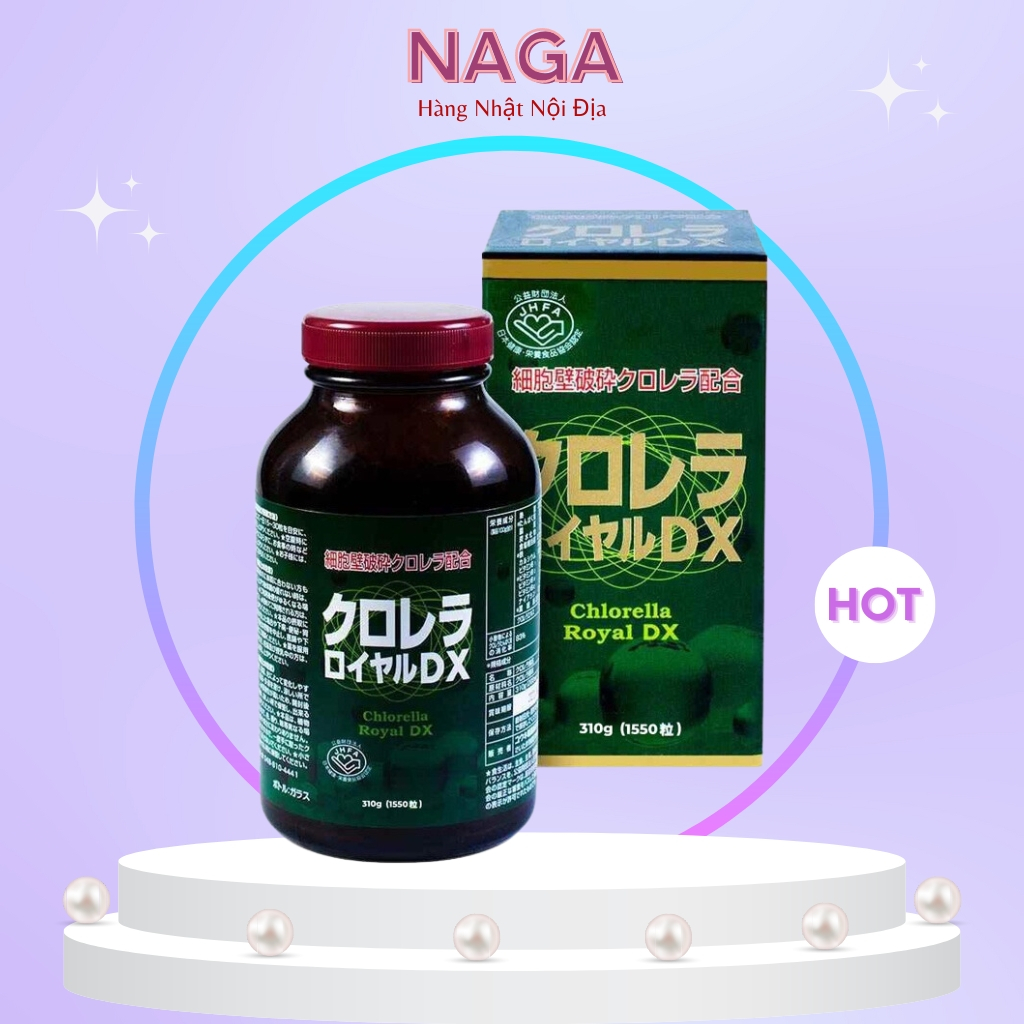 [Hàng chuẩn]Tảo lục hoàng gia Chlorella Royal DX Nhật Bản 1550 viên