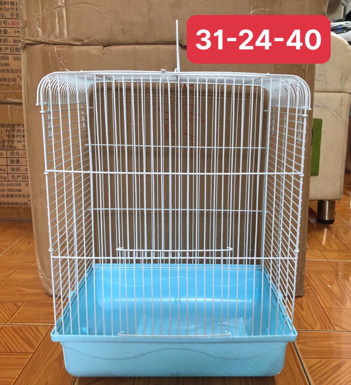 Lồng cao không phụ kiện kích thước dài 31 rộng 24 cao 40 cho sóc,hamster,nhím .