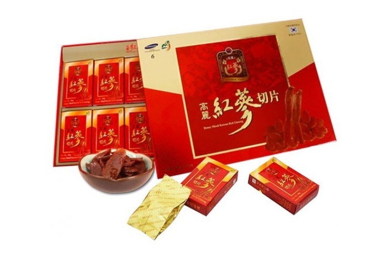 Sâm lát tẩm mật ong Sambok 20g x 10gói