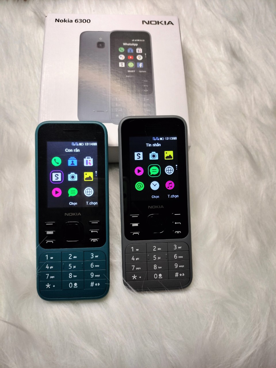 Điện thoại Nokia 2 sim bàn phím phổ thông Nokia 6300 có 4G mới fullbox bảo hành 12 tháng giá rẻ