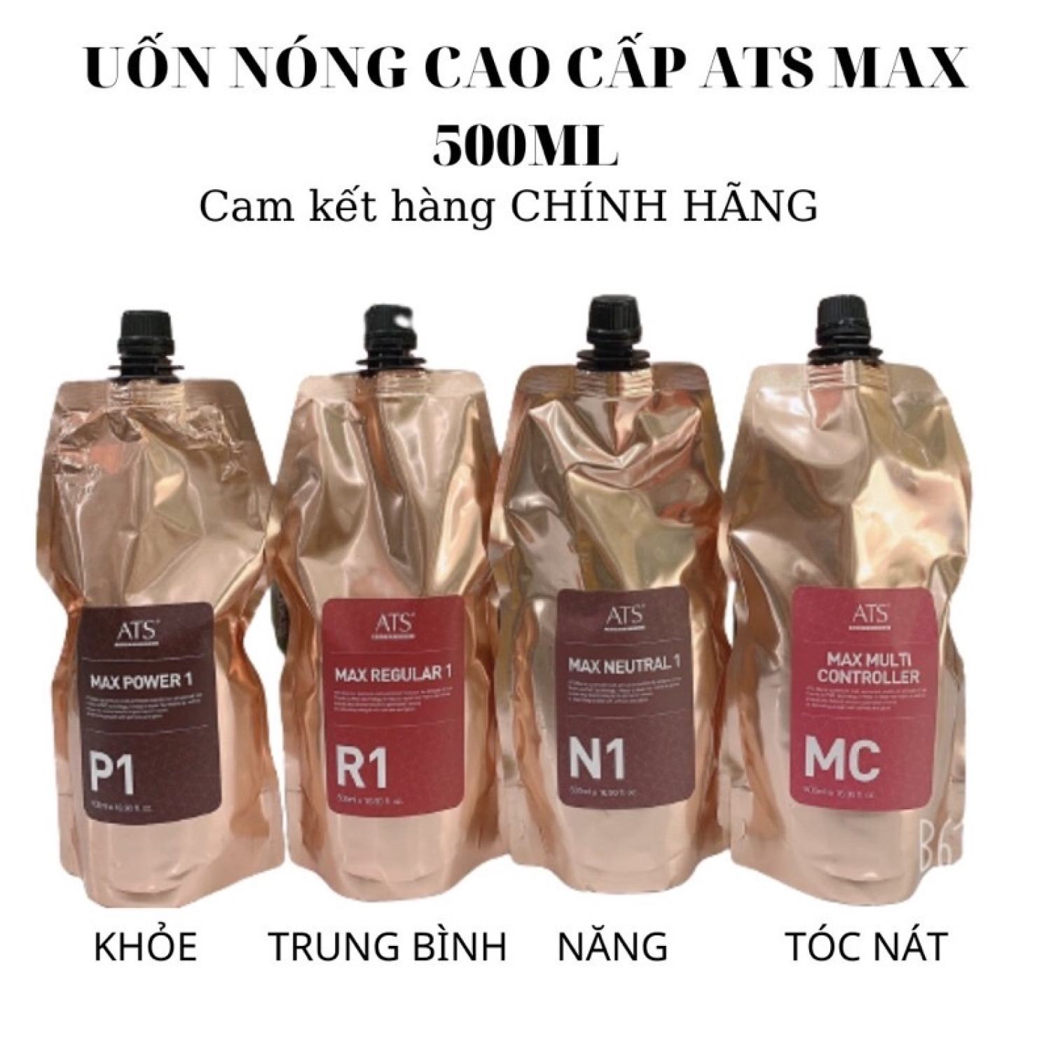 Thuốᴄ uốn ats 500ml số 1 số 2 cho tóc khỏe - thường - yếu