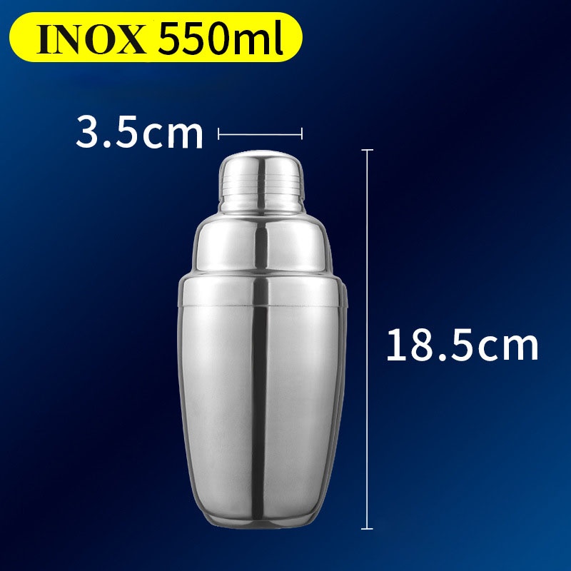 Bình lắc pha chế trà sữa và cocktail INOX cao cấp nhiều dung tích - LOKING