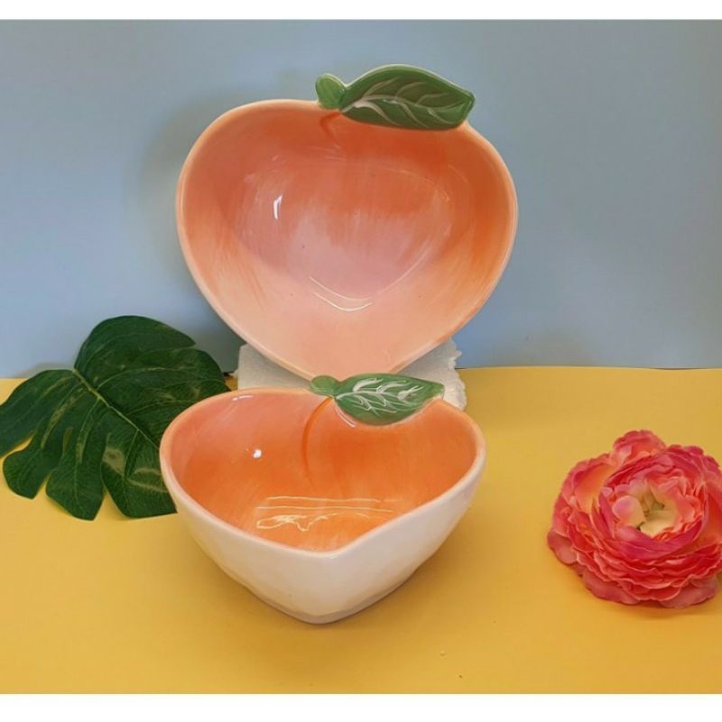 Bát / tô / chén vẽ tay gốm sứ sáng tạo trái cây ăn gia đình dễ thương / decor / trang trí