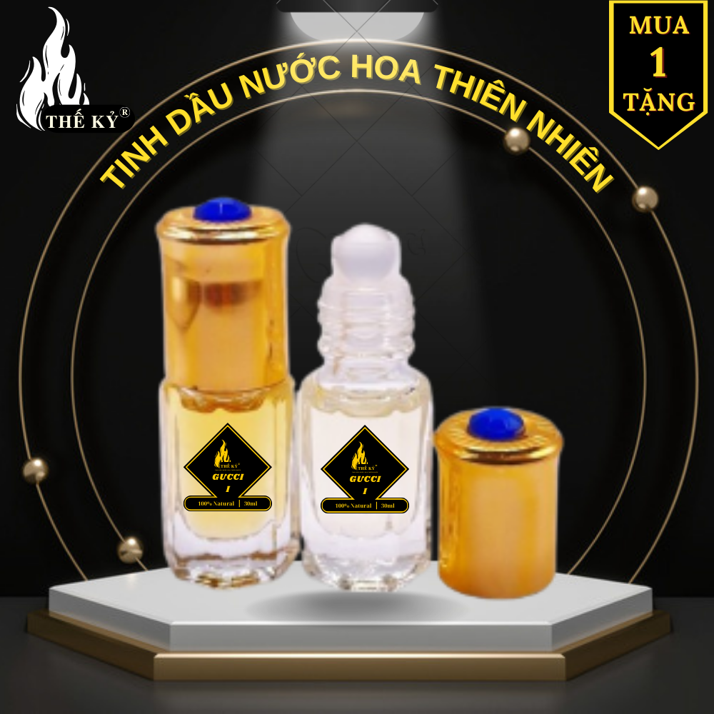 Tinh dầu nước hoa Nam Nữ Thế Kỷ - lọ mini 3ml - 100% hương thiên nhiên sang trọng quyến rũ - Dạng lăn