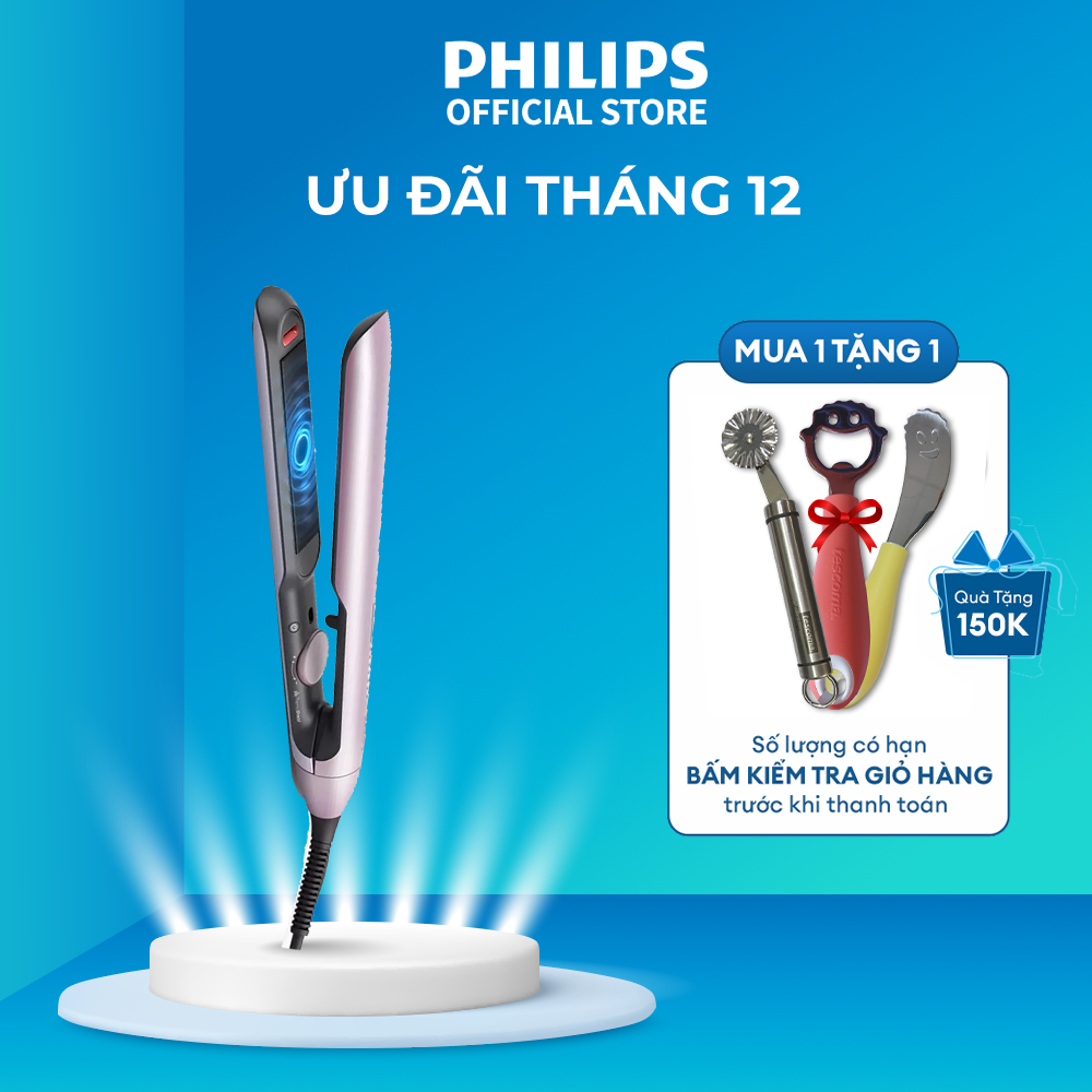 Máy ép tóc duỗi tóc uốn tóc Philips BHS530 Tạo nhiều kiểu tóc Bảo về tóc tránh hư tổn do nhiệt bảo hành 2 năm