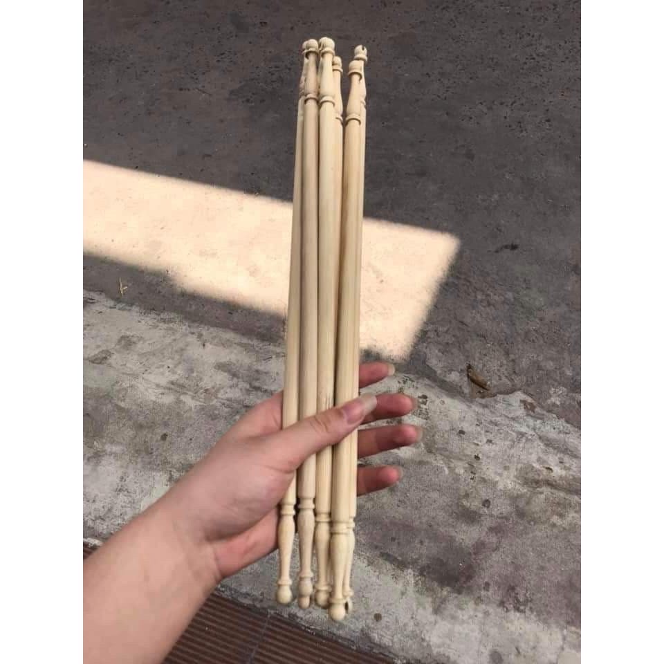 Cầu thẳng tre lồng chim chào mào dài 35 - 37cm. Phụ kiện lồng chim Main-86