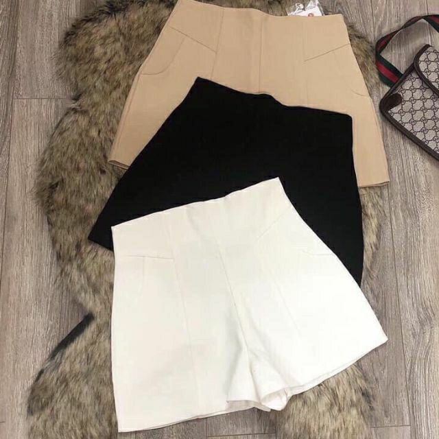 Quần short cạp cao tôn dáng xinh