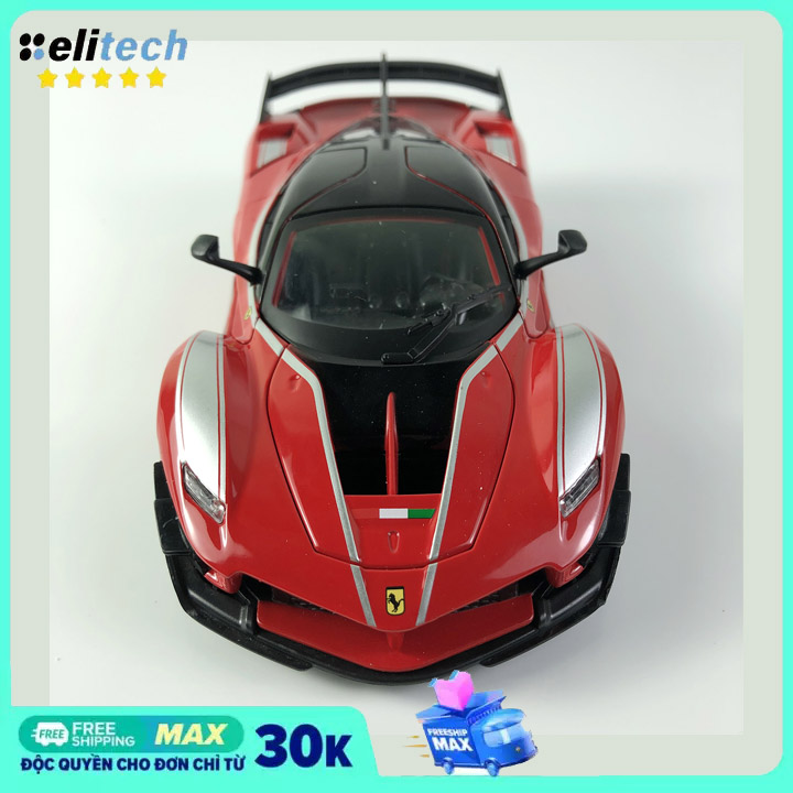 Xe mô hình Ferrari FXX K tỉ lệ 1:24 màu Đỏ hãng Hengteng chất liệu hợp kim