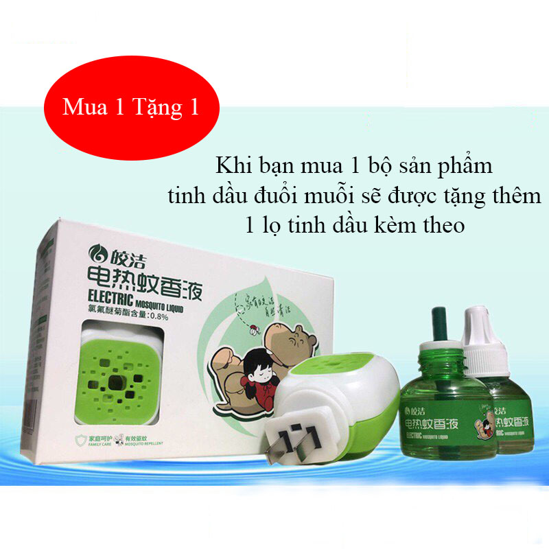 Máy xông và tinh dầu thiên nhiên đuổi muỗi