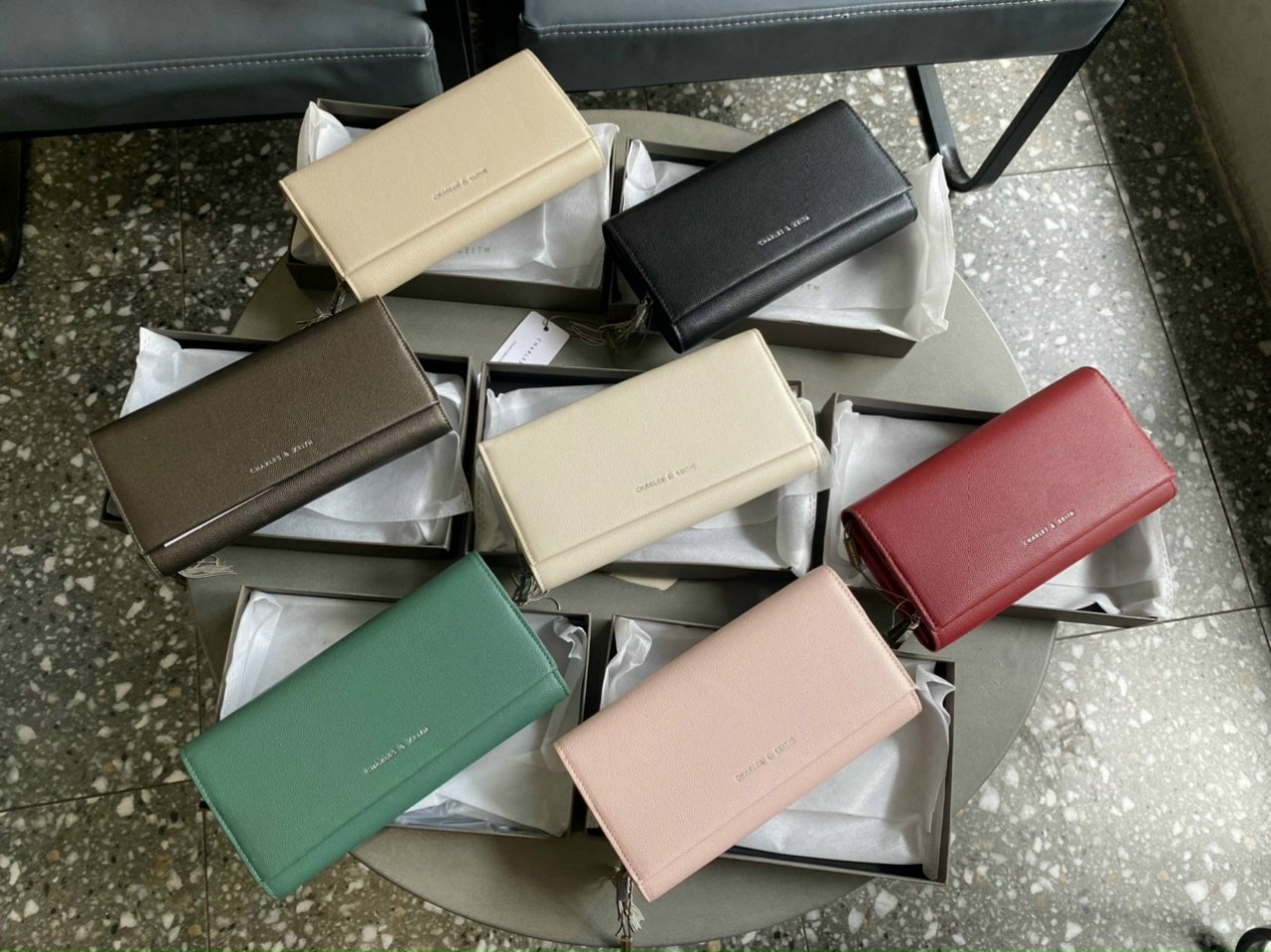 ví nữ da hạt cát CK6-10701085