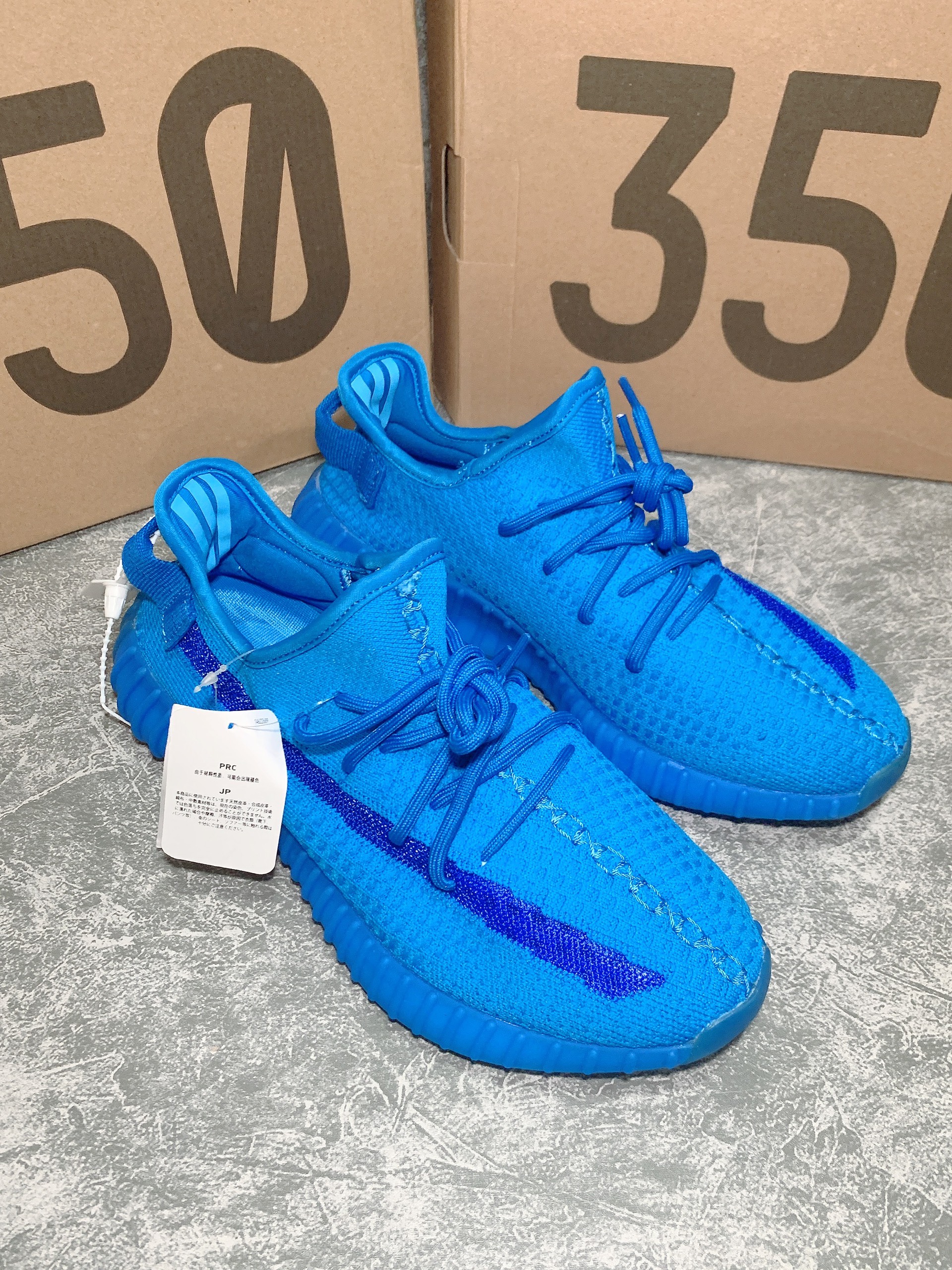 Giầy thể thao nam nữ xanh dương Yeezzy v2 Fullbox - ẢnhThật