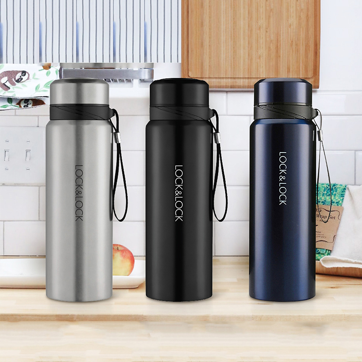 Bình giữ nhiệt lock&lock vacuum bottle lhc6180 - thép không gỉ 304 - hàng chính hãng - gia dụng mall