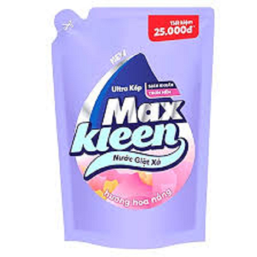 Túi nước giặt xả maxkleen hương hoa nắng 2.4kg