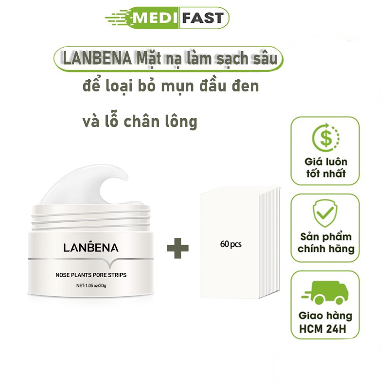 Miếng dán lột mụn mũi LANBENA 30g chăm sóc da hiệu quả