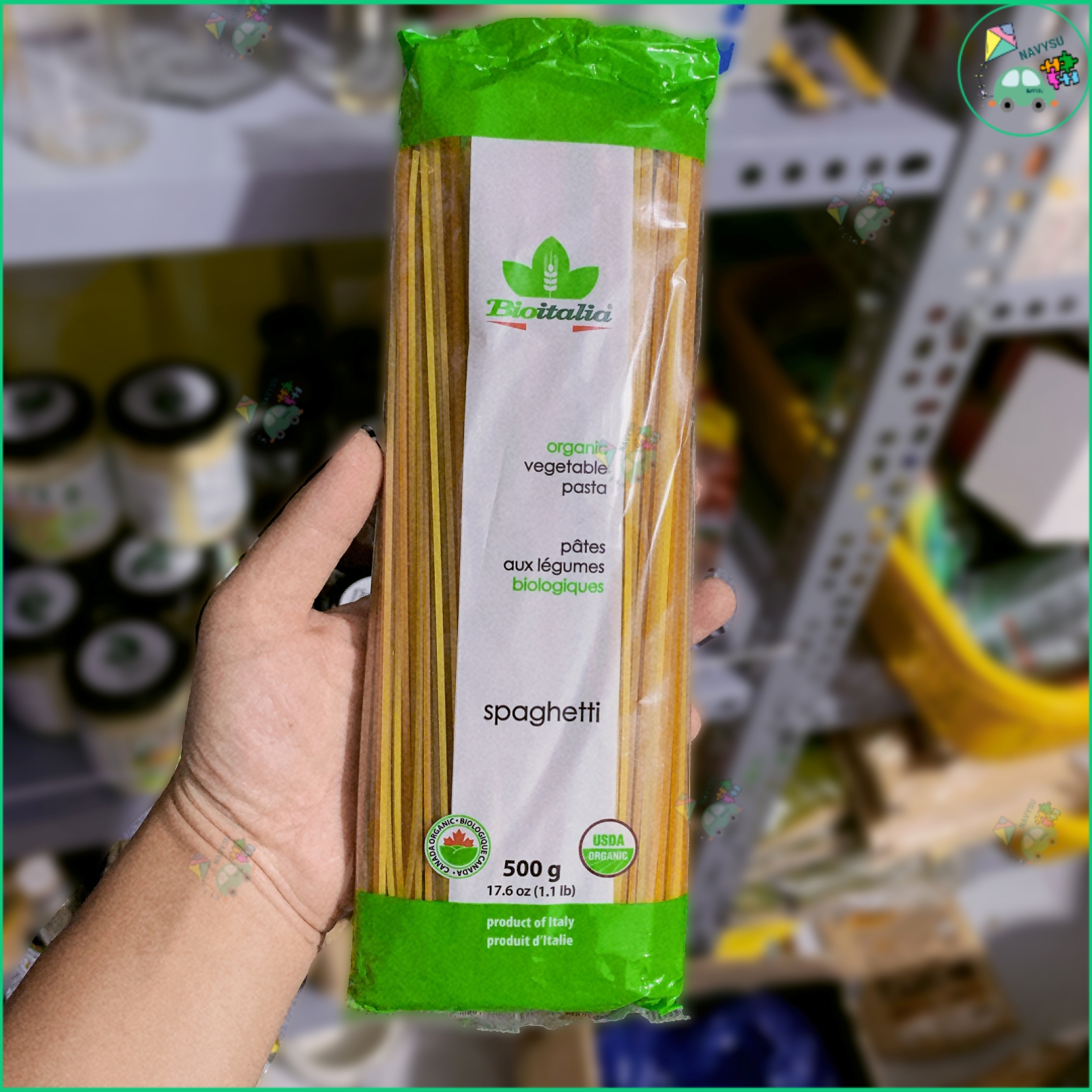 Bioitalia - mì spaghetti rau củ quả hữu cơ 500g