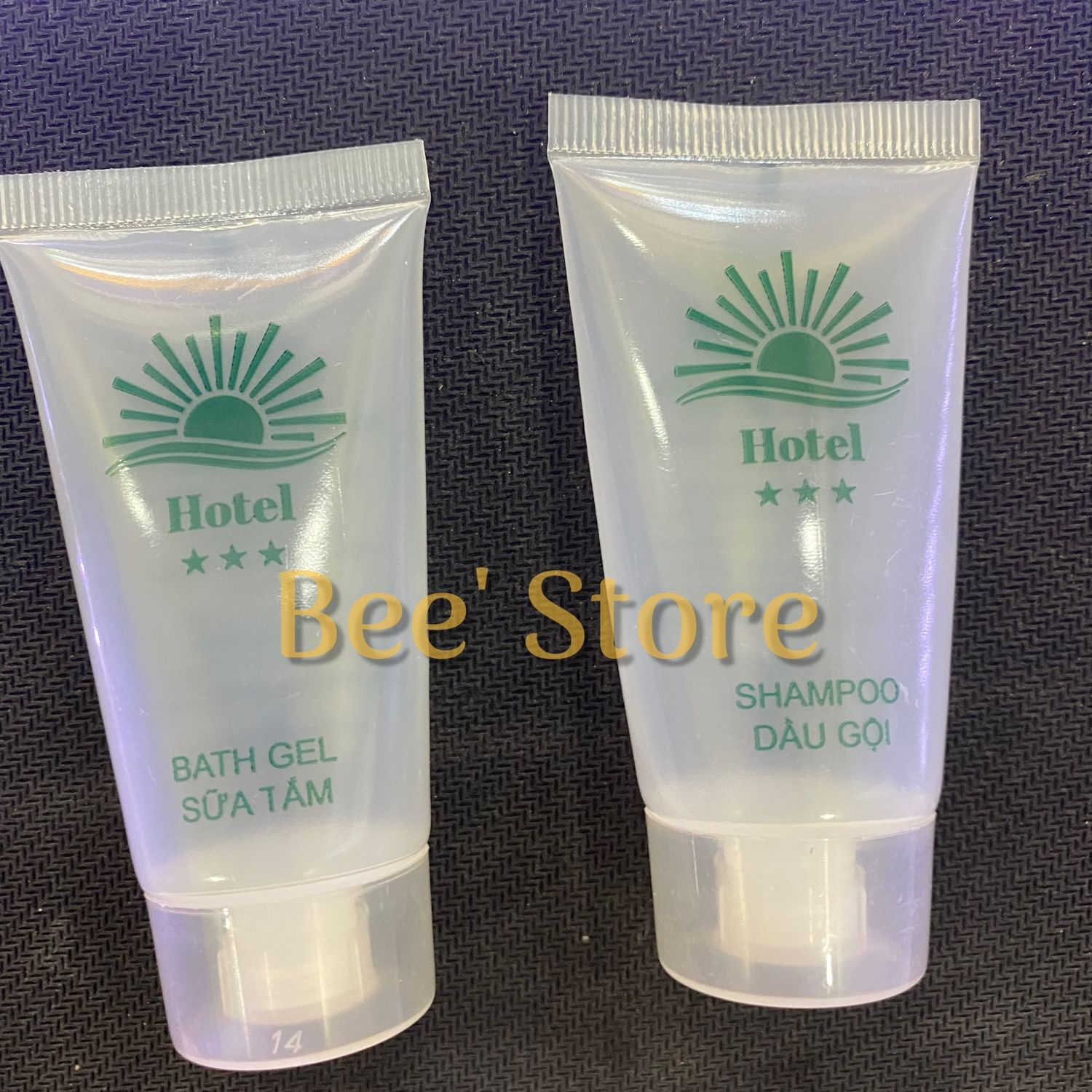 10 vỏ chai chiết dầu gội 30ml dùng trong khách sạn nhà nghỉ