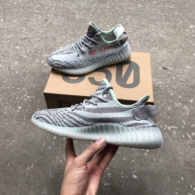 ??FULL BOX?? Giày Sneaker yz350 Xanh Blutin - Giày Thể Thao yz350 Xanh Blutin Nam Nữ