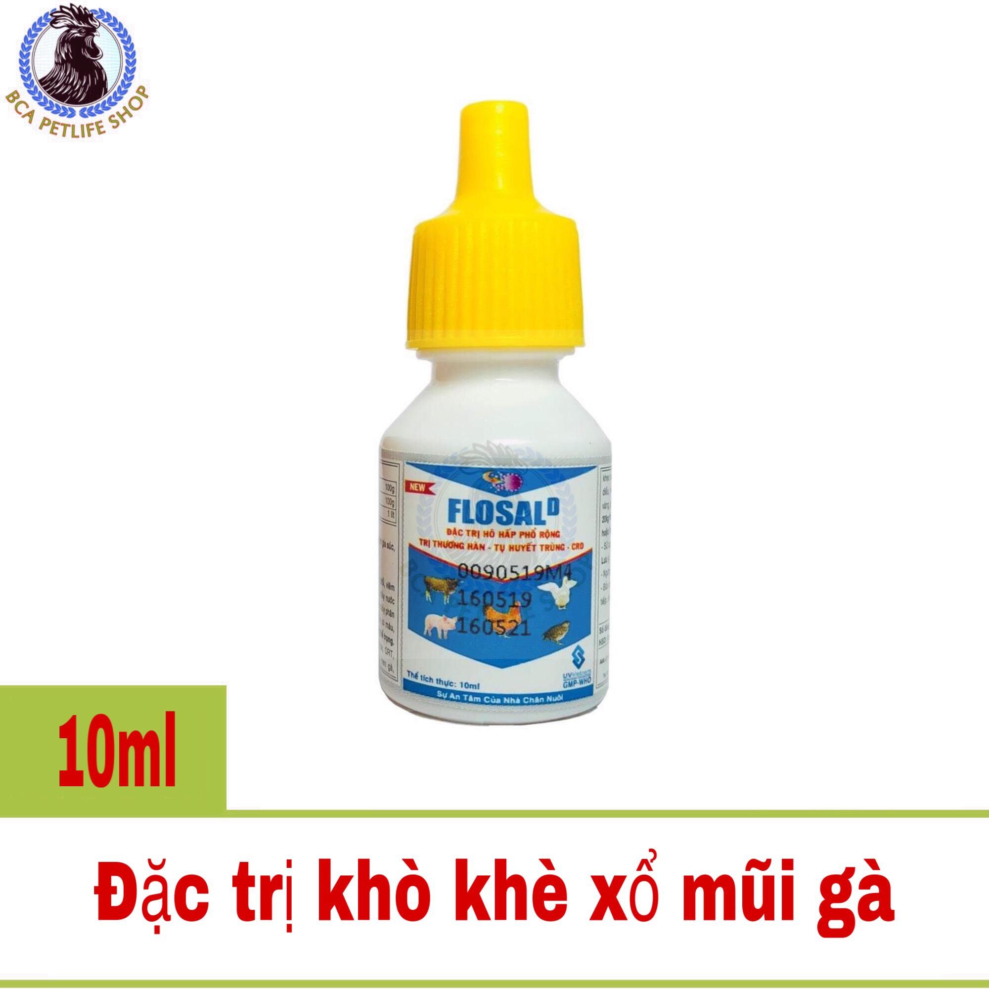 ĐẶC TRỊ KHÒ KHÈ XỔ MŨI GÀ - FLOSAL - 10ML