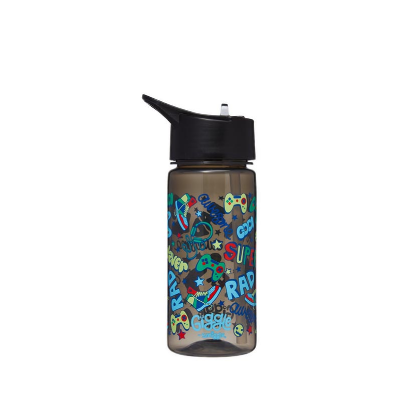 Bình Đựng Nước Smiggle Giggle 6 Drink Bottles Black - IGL449076BLK