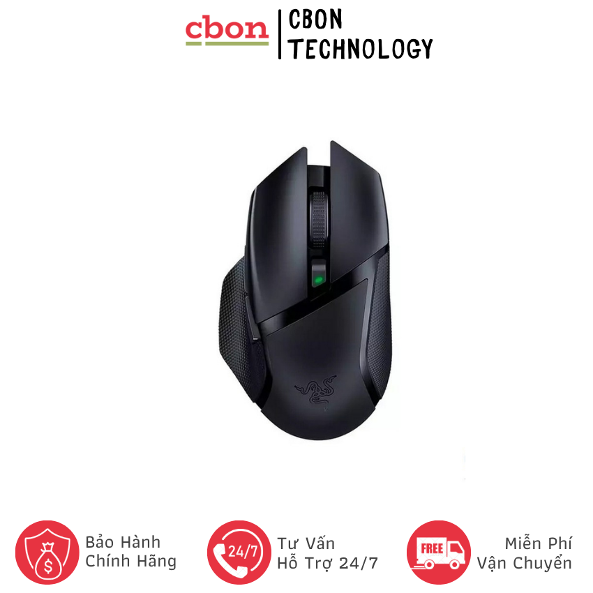 Chuột razer basilisk x hyperspeed wireless -cbon technology- cb211 hàng chính hãng giá tốt, bảo hành 24 tháng, bền đẹp, dễ sử dụng