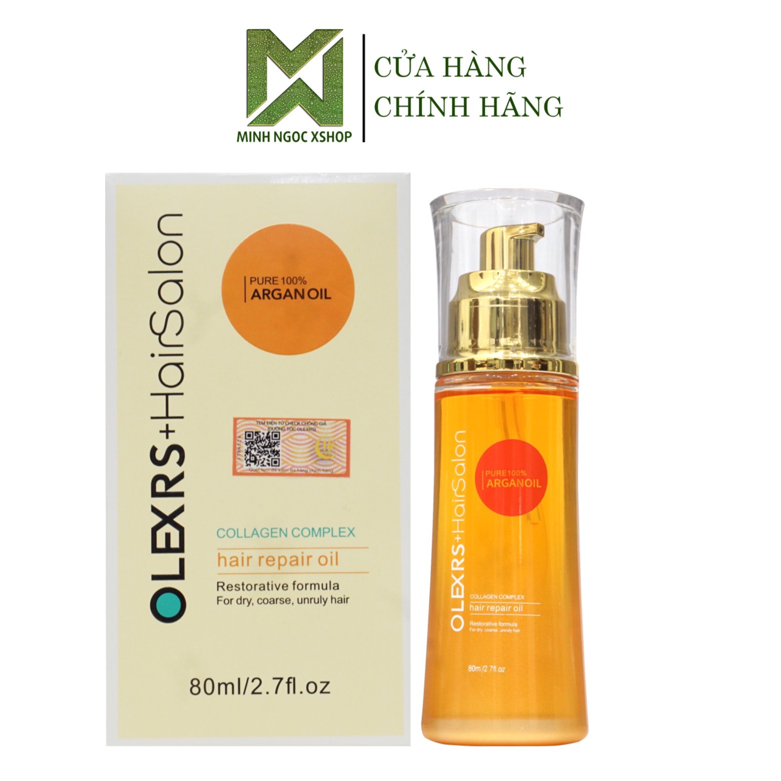 Tinh dầu dưỡng tóc phục hồi, ngừa trẻ ngọn Olexrs Hair Salon 80ml