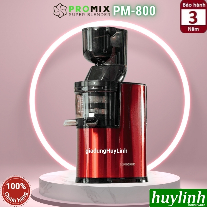 Máy ép trái cây chậm promix pm-800 - công suất 400w - bảo hành 3 năm động cơ