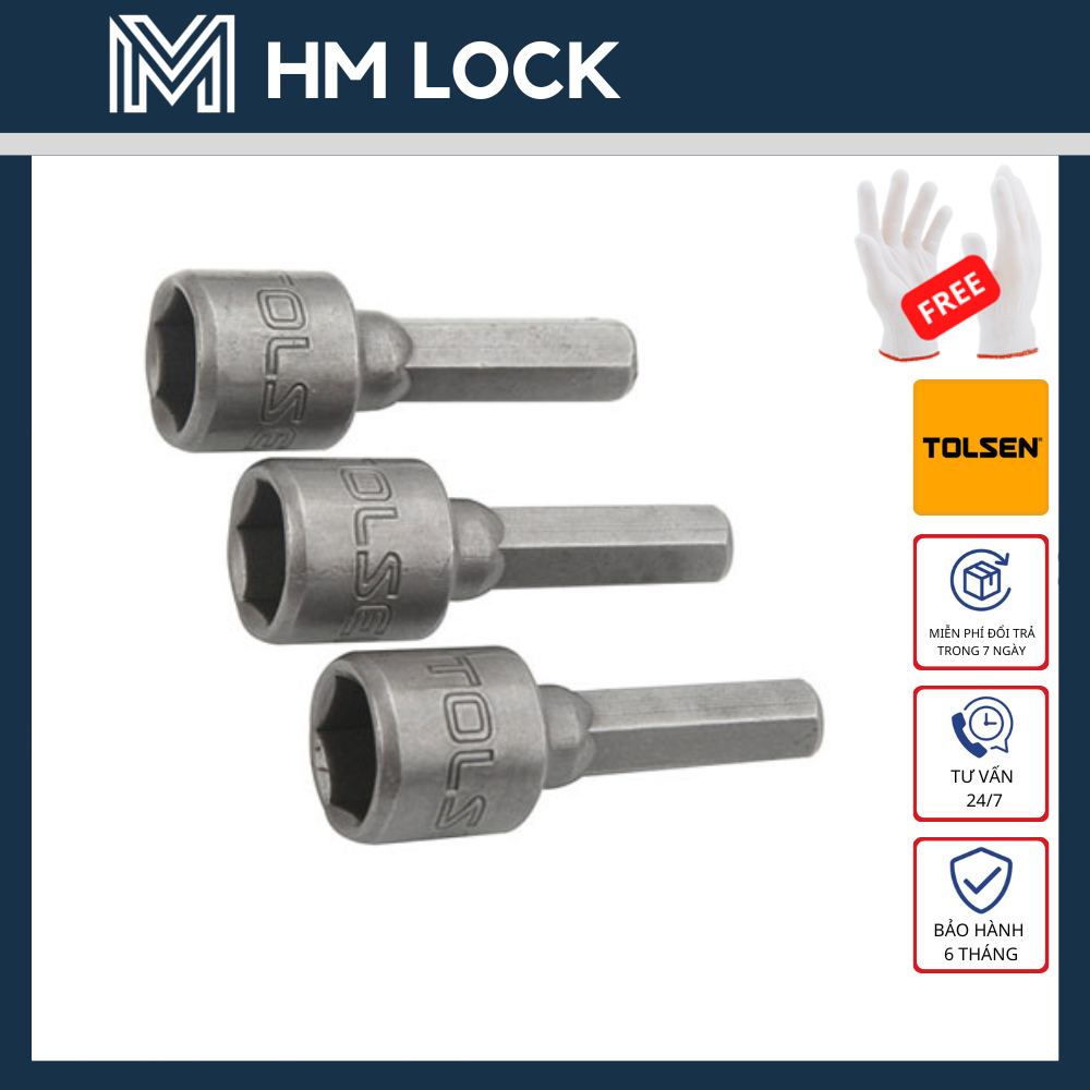 Bộ 3 vít bắn tôn 8mm tolsen 77803 - hàng chính hãng - hm lock