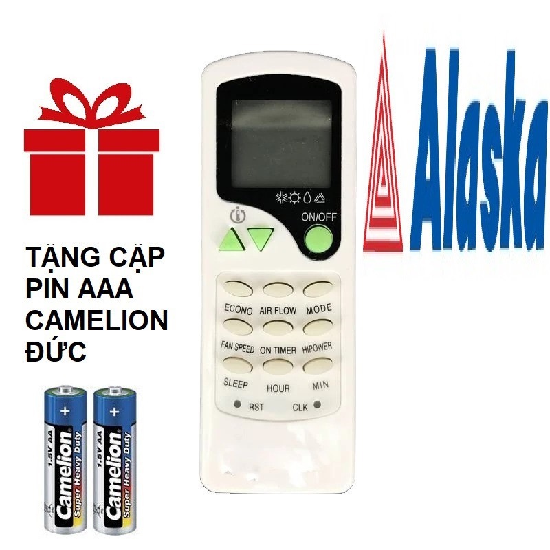 ۩  Remote máy lạnh ALASKA mẫu 3 - Điều khiển điều hòa ALASKA mẫu 3