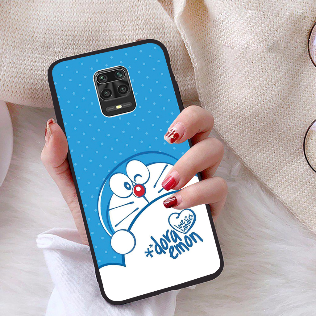 Ốp lưng iCase dành cho Xiaomi Redmi Note 9S viền dẻo TPU BST Mèo Máy Thông Minh