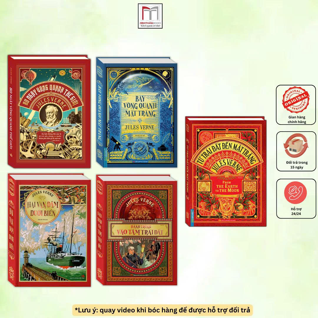 Bộ Sách Viễn Tưởng & Thám Hiểm Jules Verne (Bìa cứng)