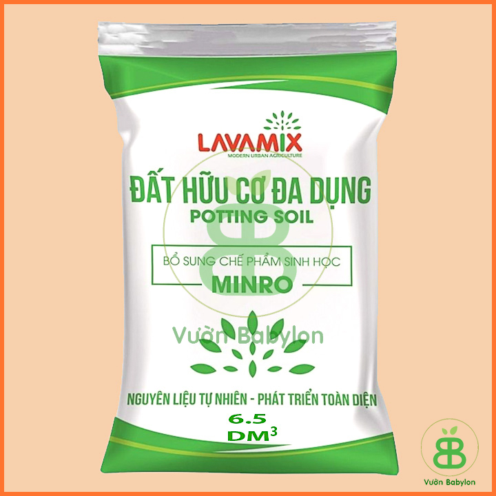 Đất sạch trồng rau lavamix 6.5dm đa năng