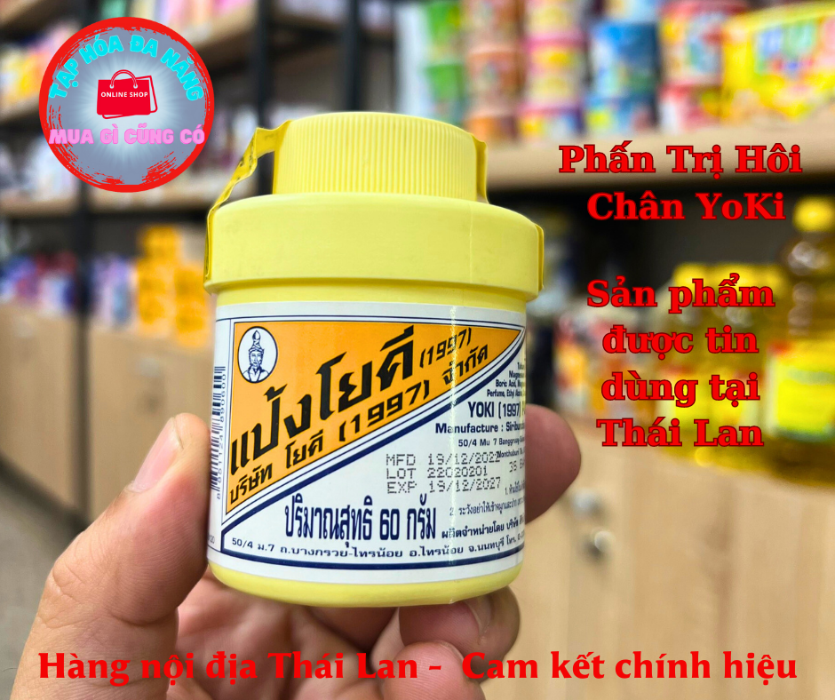 Phấn trị hôi chân yoki thái 60g