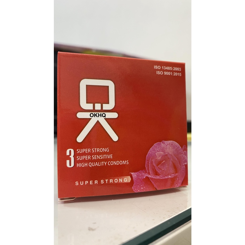 Bao cao su okhq hương dâu hộp 3 cái