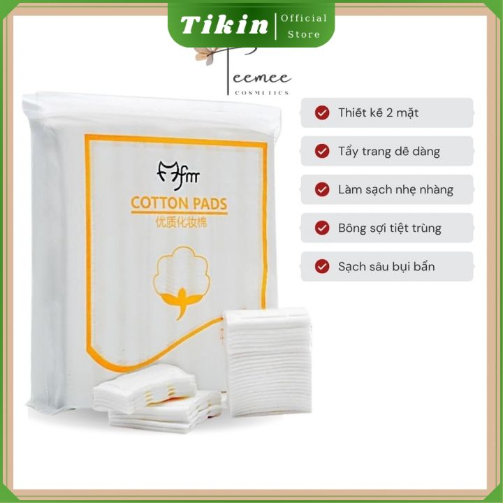 Bông Tẩy Trang Cotton Pads 3 Lớp Túi 222 Miếng