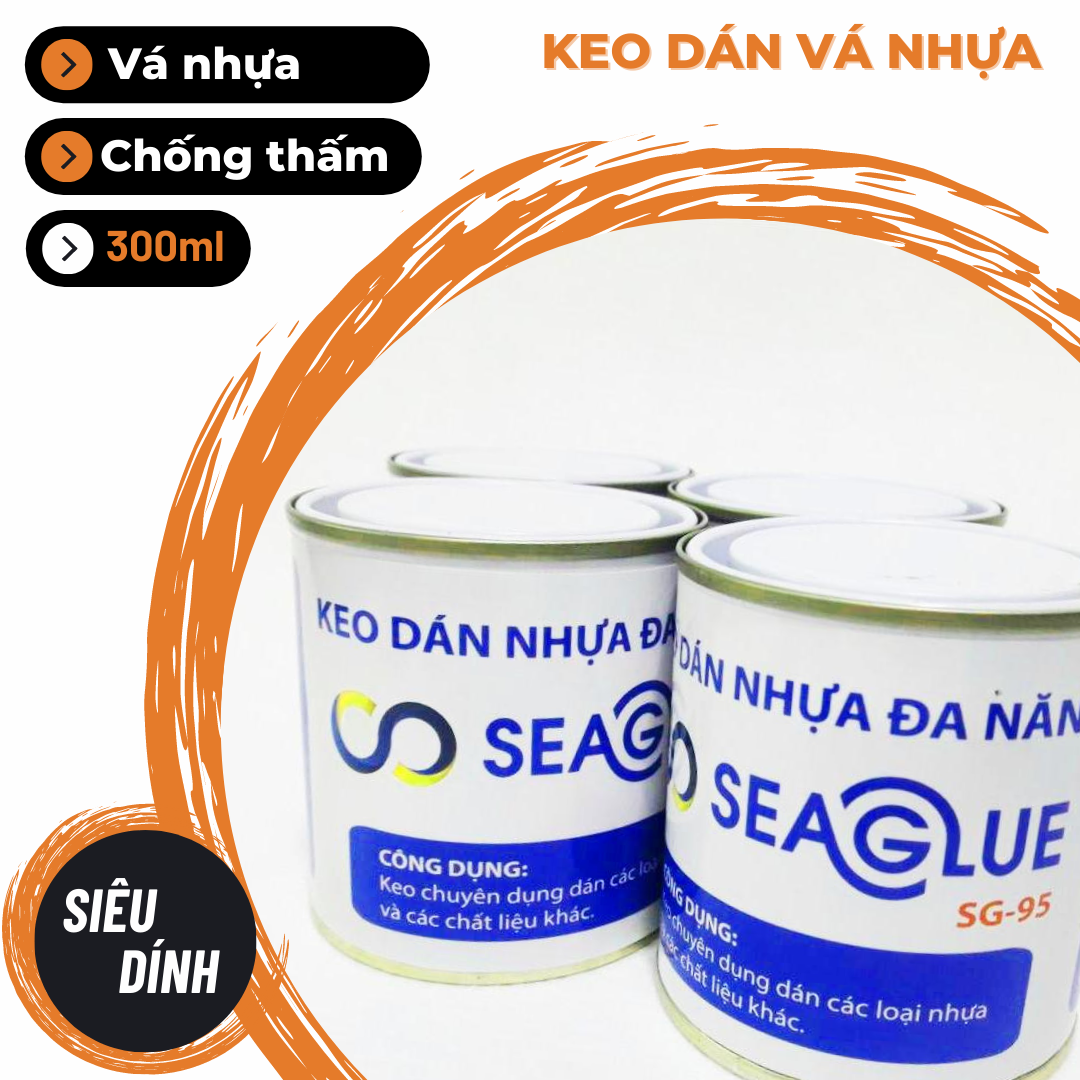 Keo dán vá nhựa, chống thấm siêu dính Seaglue SG-95 300ml - SG95