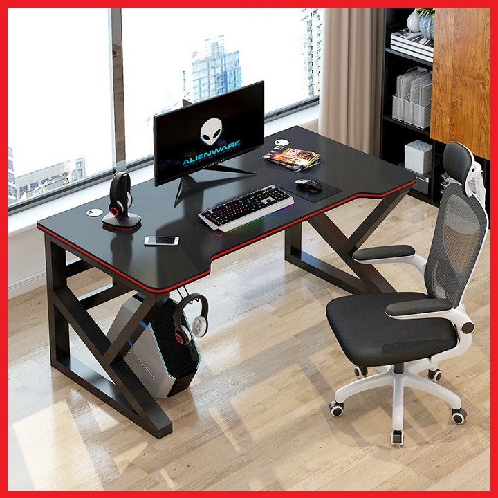 Bàn Làm Việc, Bàn Học 100*60*74cm Cao Cấp - Bàn Máy Tính, Bàn Gaming, Bàn Chơi Game Thiết Kế Mới, Khung Bàn Chắc Chắn, Mặt Bàn Chống Trầy Xước