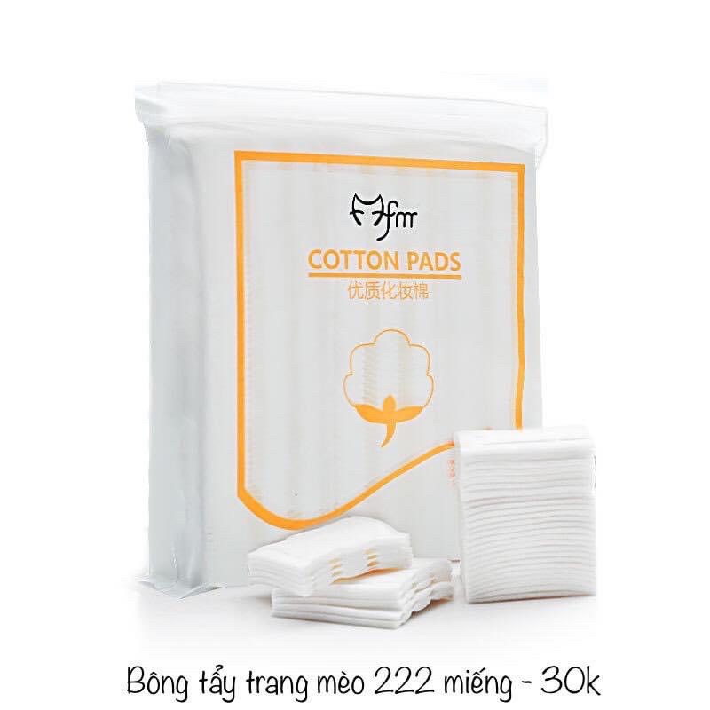 Bông tẩy trang mèo 222 miếng
