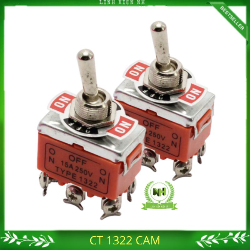 5 Chiếc Công Tắc Gạt Đảo Chiều Động Cơ 1322 6 Chân 250VAC-15A
