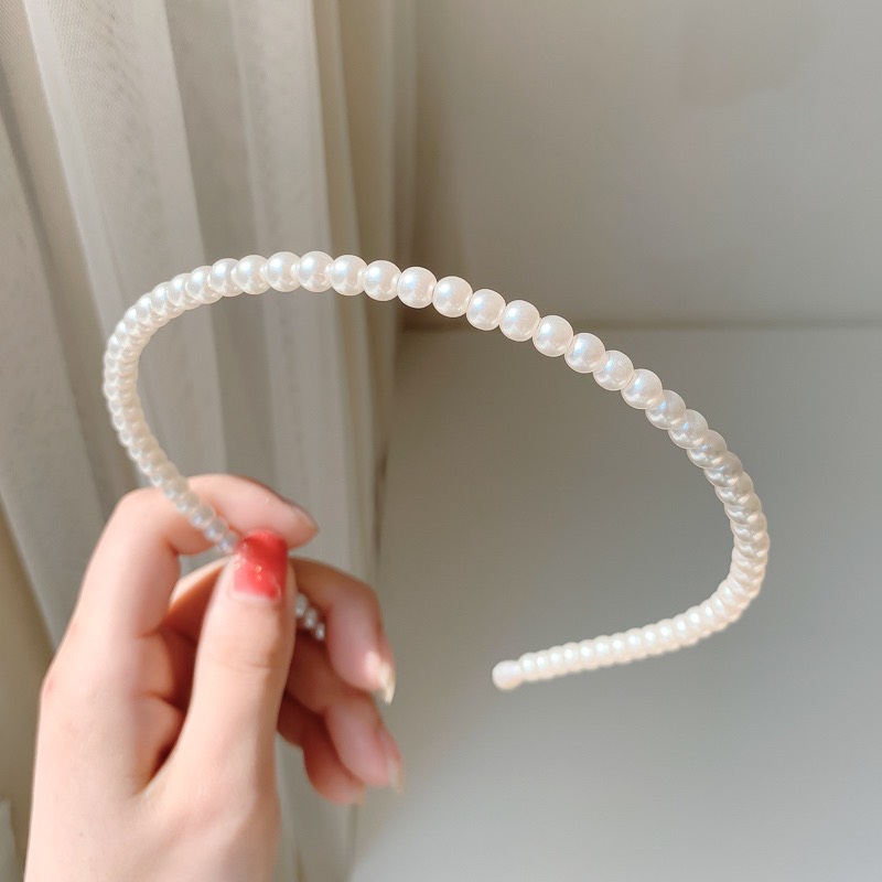 Bờm tóc - băng đô ngọc trai