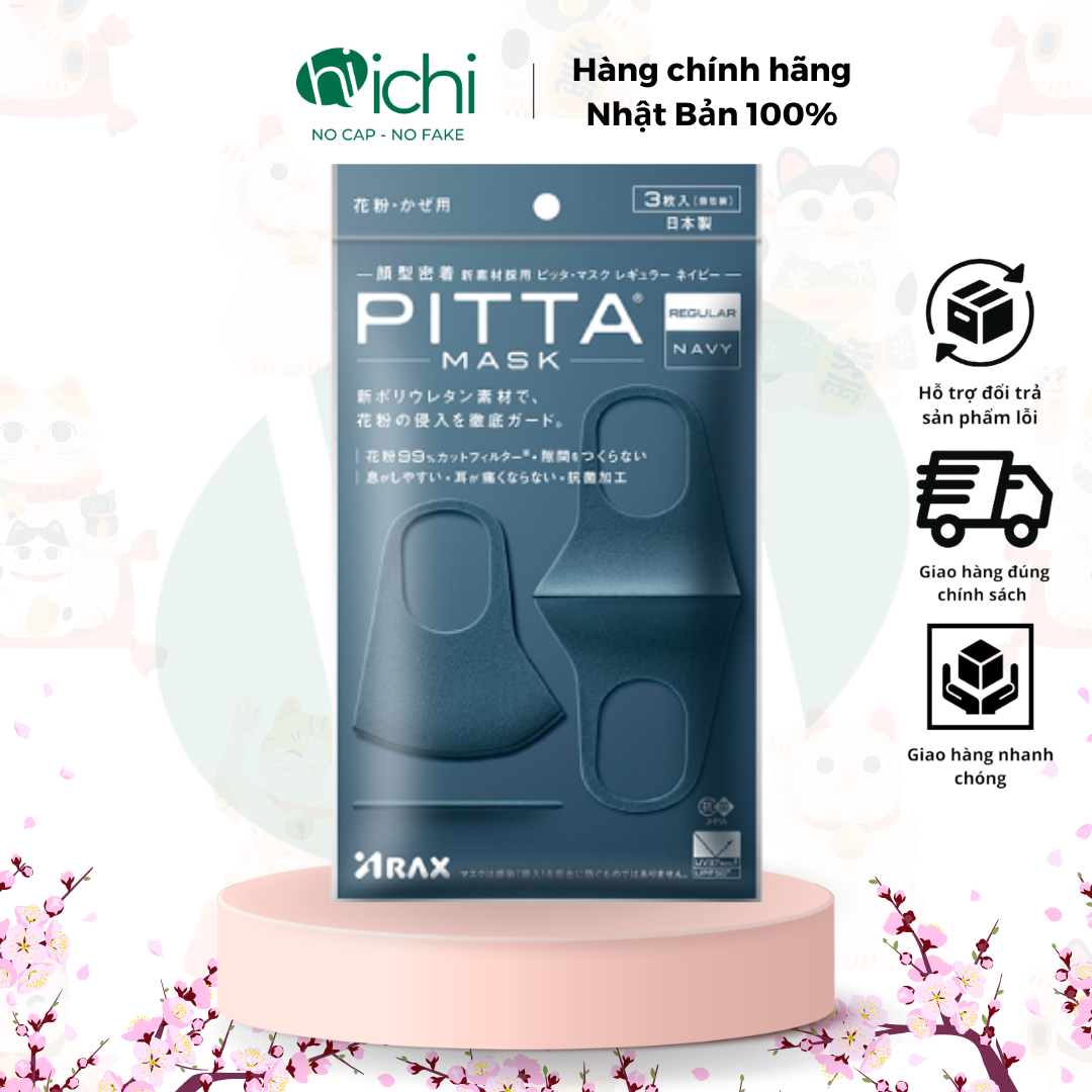Khẩu trang pitta mask nhật bản 100% | cam kết chính hãng